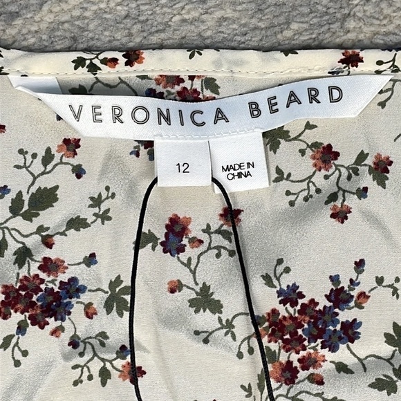 NWT Veronica Beard Riggins Dress Silk Floral Whitestone Mini Sz 12 - Picture 13 of 15